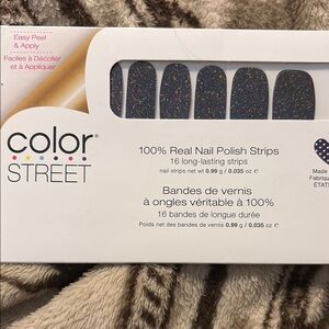 Color Street Midnight Glitter Nail Strips